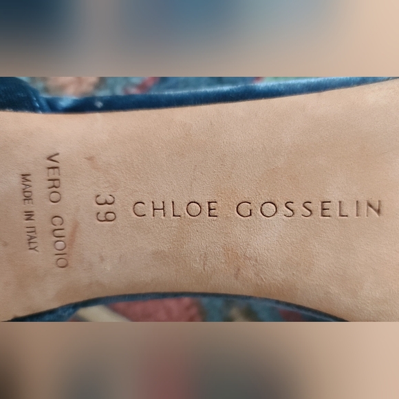 Chloe Gosselin Velvet Narcissus Open-Toe Heels - Picture 5 of 5